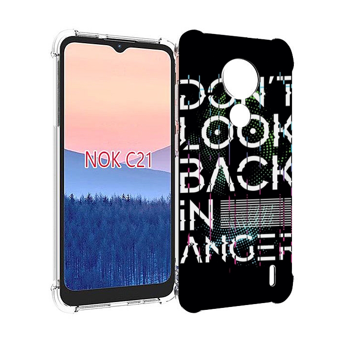 

Чехол MyPads графический-текст для Nokia C21, Прозрачный, Tocco