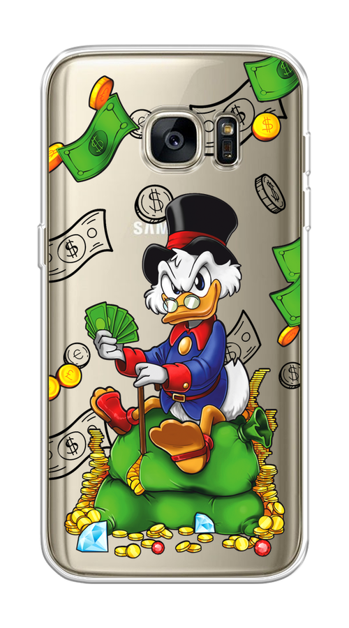 

Чехол на Samsung Galaxy S7 "Scrooge Richness", Черный;синий;зеленый, 24550-1