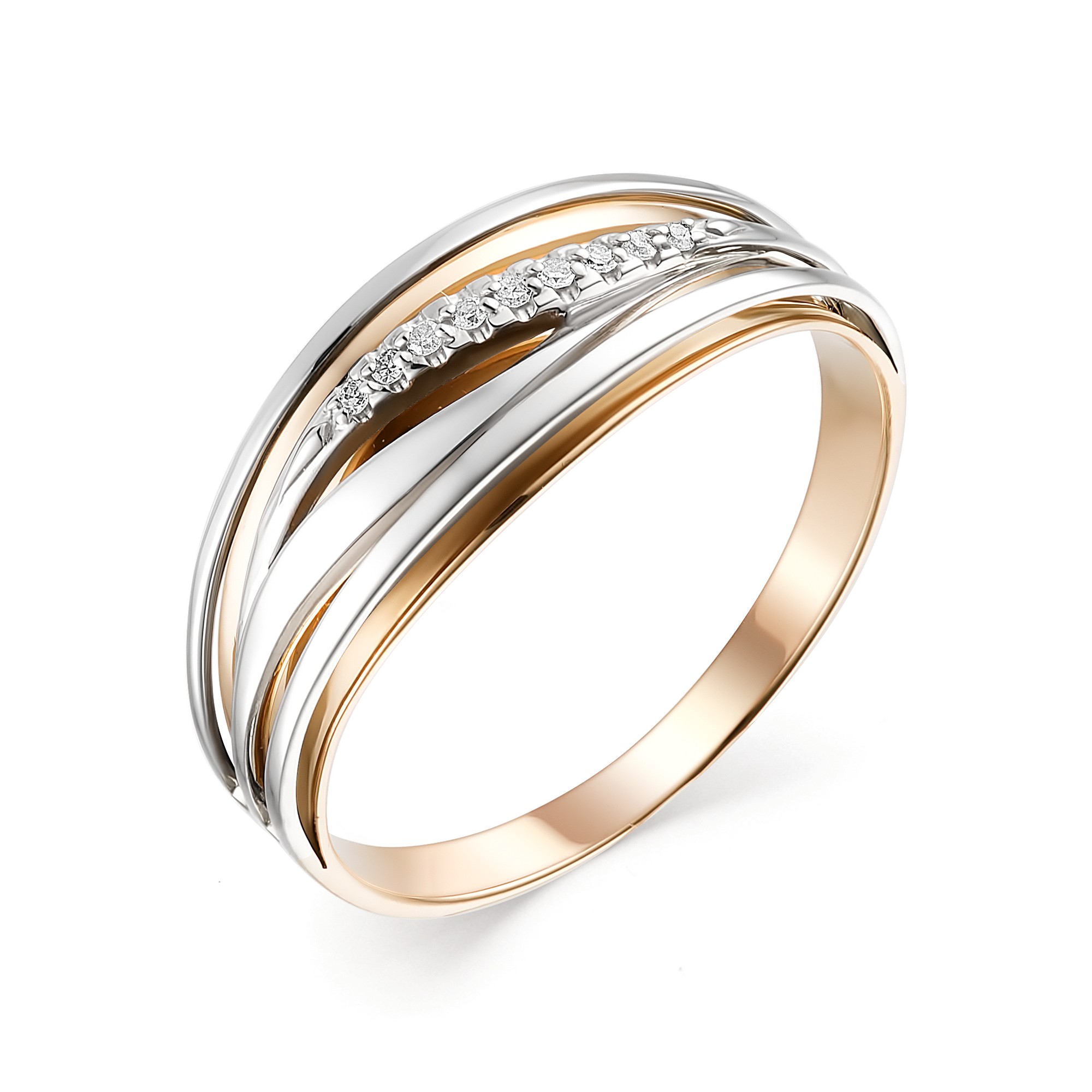 

Кольцо из красного золота с бриллиантом р. 16 АЛЬКОР 13277-100, 13277-100