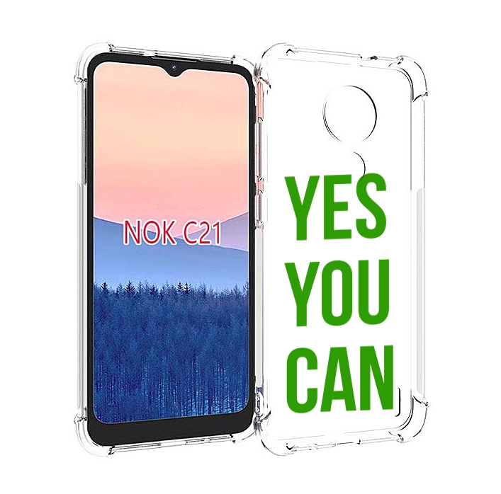 

Чехол MyPads да-ты-можешь для Nokia C21, Прозрачный, Tocco