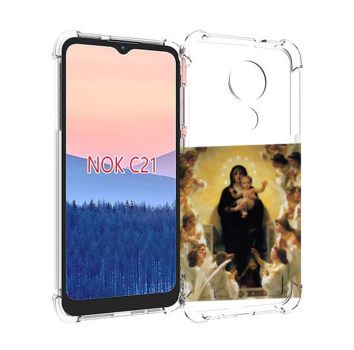 

Чехол MyPads дева-мария для Nokia C21, Прозрачный, Tocco