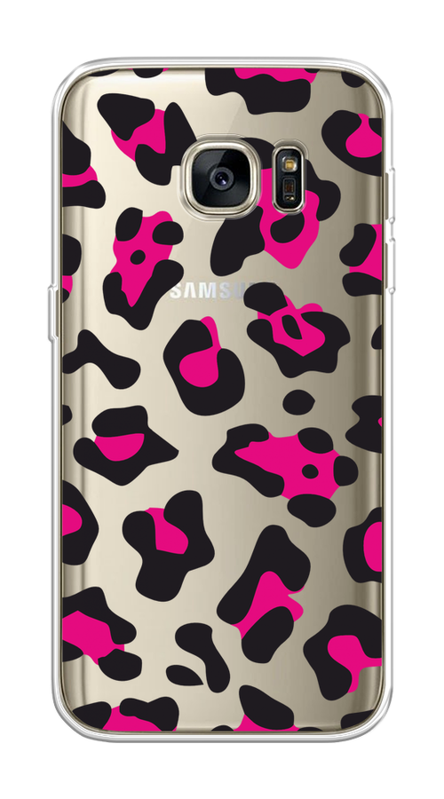 

Чехол на Samsung Galaxy S7 "Pink cow spots", Черный;розовый, 24550-1