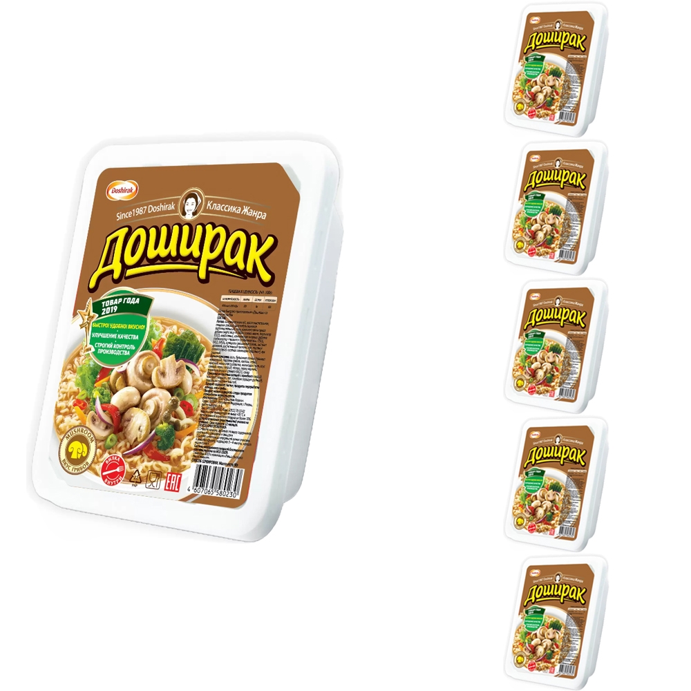 

Лапша Doshirak со вкусом грибов 90г 5 шт
