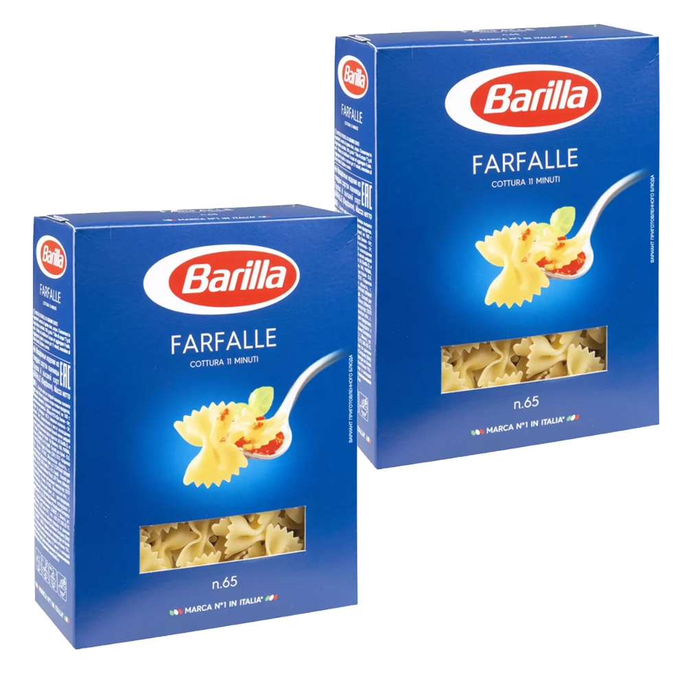 фото Макароны barilla farfalle n.65, 400г*2 шт