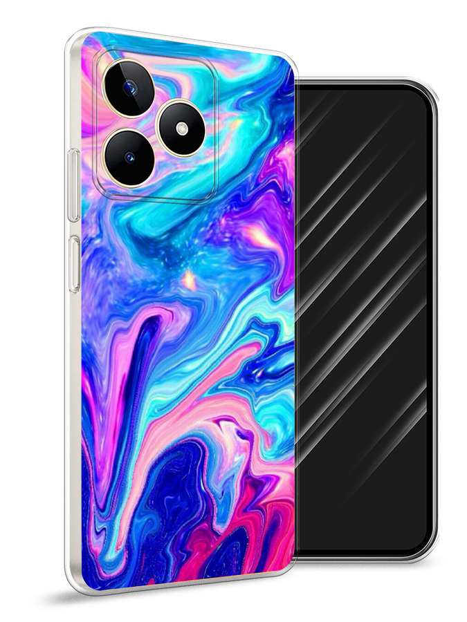 

Чехол Awog на Realme C53 "Потеки краски", Розовый, 2514650-10
