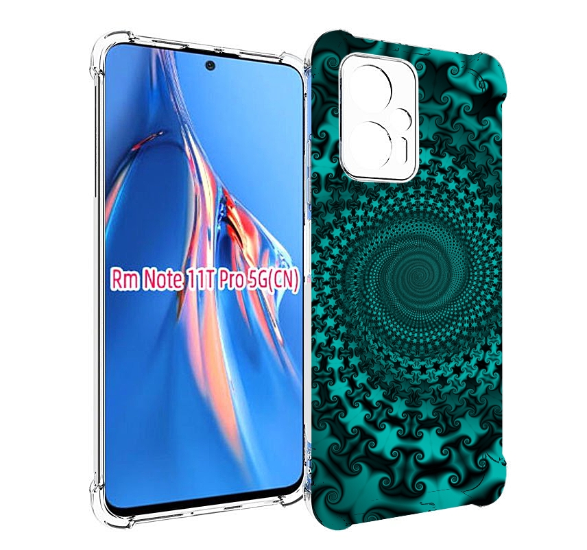 

Чехол MyPads зеленый-гипноз для Xiaomi Redmi Note 11T Pro / 11T Pro Plus / Poco X4 GT п..., Прозрачный, Tocco