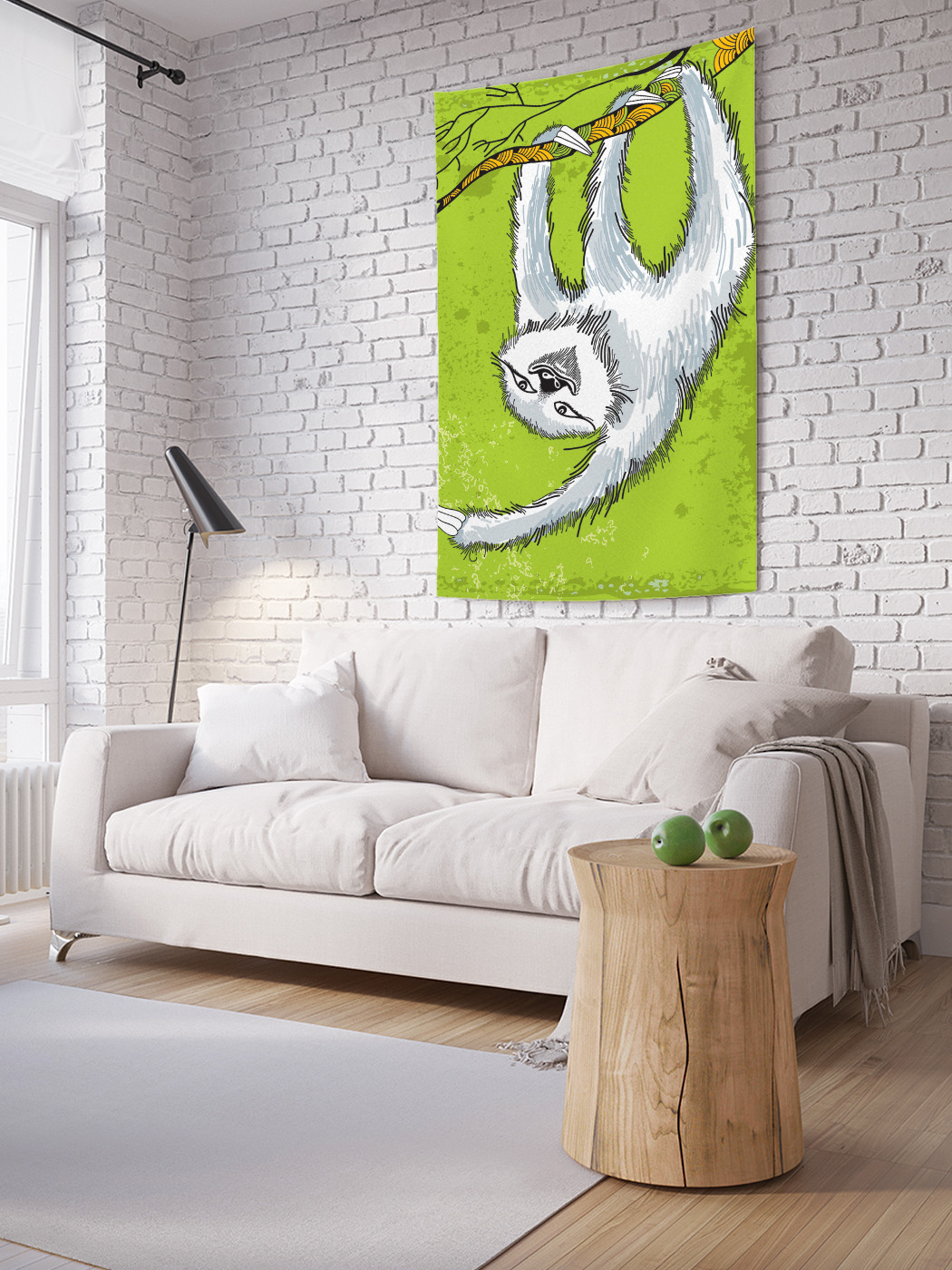 

Вертикальное фотопанно на стену JoyArty Ленивец 100x150 см, Ленивец