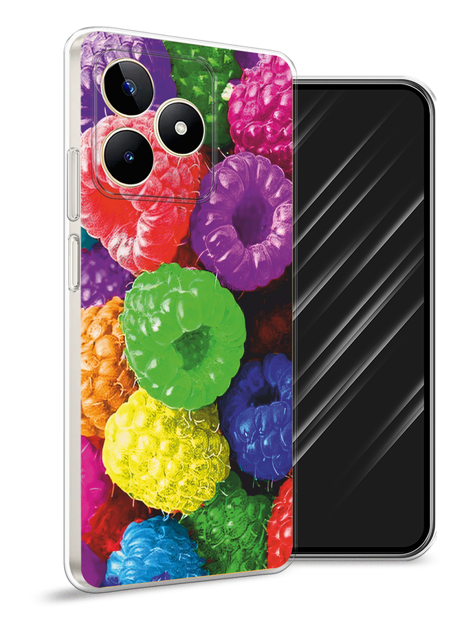 

Чехол Awog на Realme C53 "Разноцветная малина", Разноцветный, 2514650-10