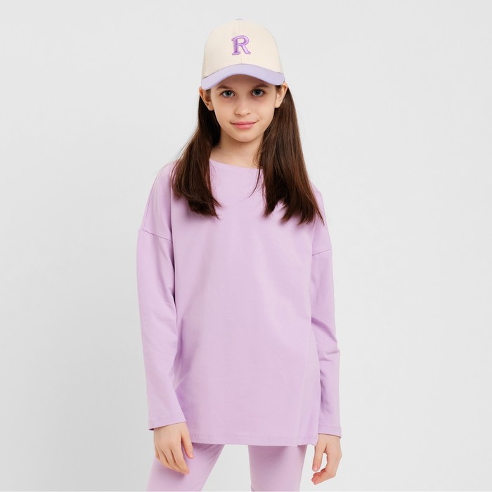 

Лонгслив детский MINAKU цвет лавандовый, рост 146 см, Фиолетовый, Basic Line спущенное плечо