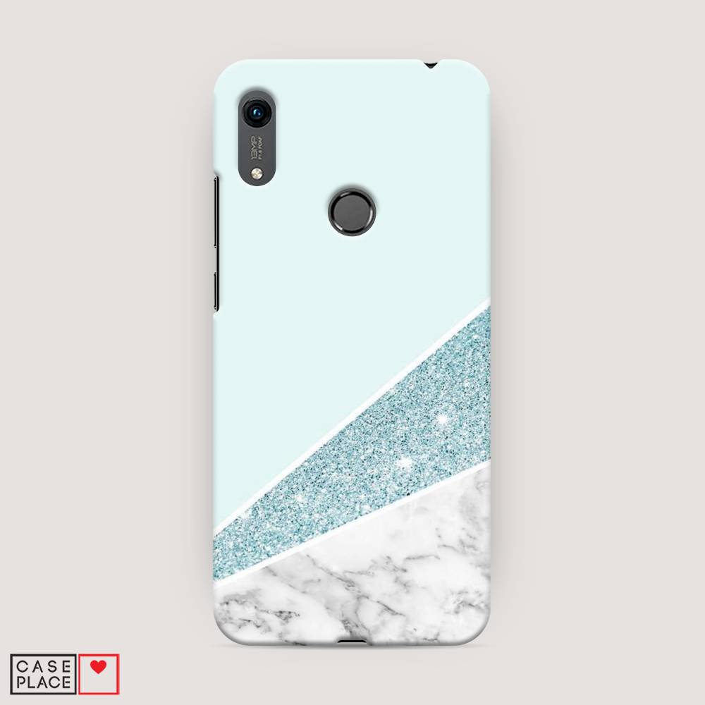 

Чехол Awog "Мрамор с голубыми блестками" для Huawei Y6s