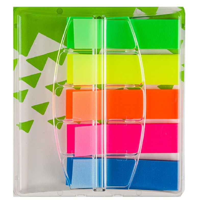 Клейкие закладки Attache Selection POP-UP пластиковыые 5 цветов по 40 листов