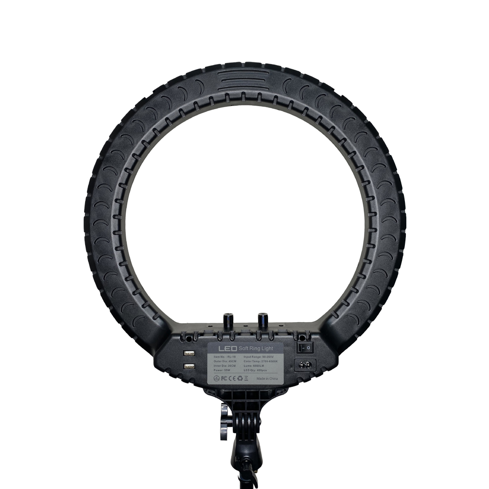 фото Светодиодная кольцевая лампа lampa led rl 18