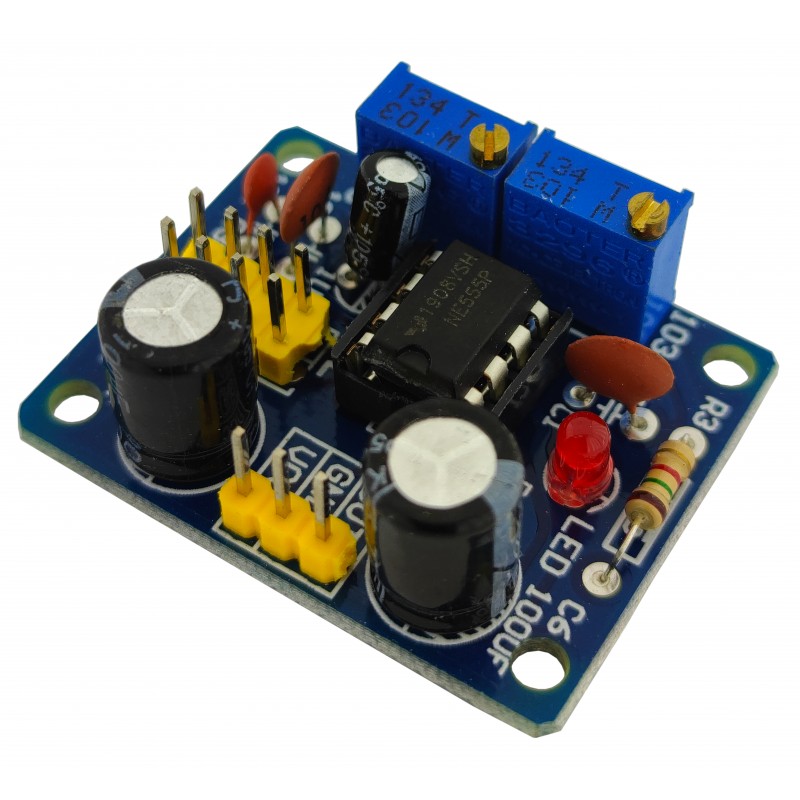 10 штук, Регулируемый генератор импульсов на NE555