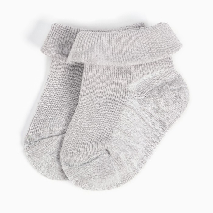 Набор детских носков Крошка Я BASIC LINE, 3 пары, р. 12-14 см, серый