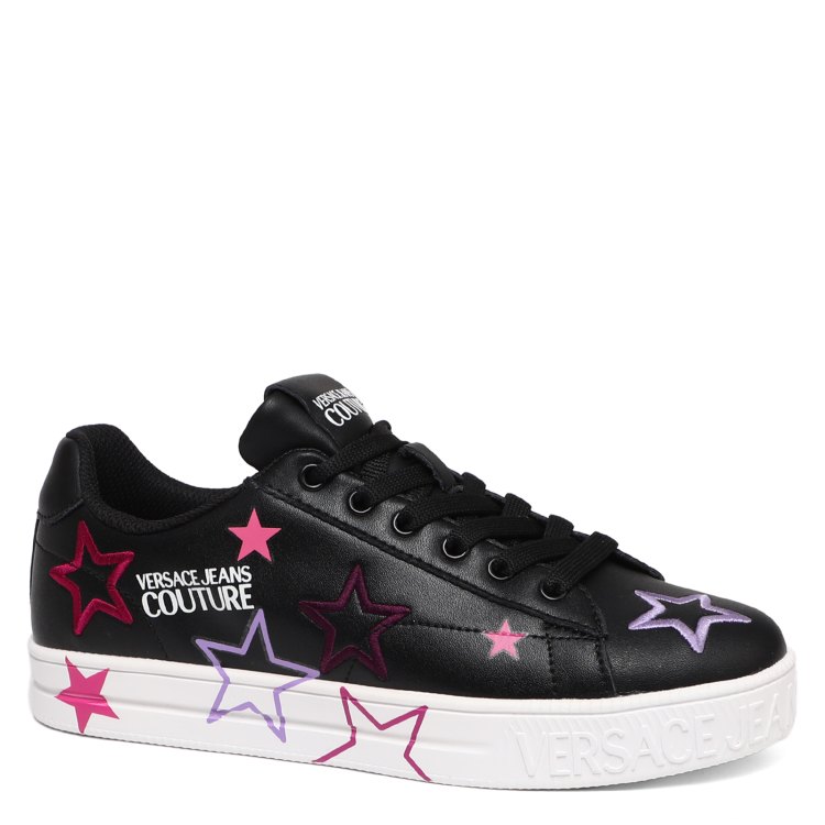 

Кеды женские Versace Jeans Couture 75VA3SK3 черные 35 EU, Черный, 75VA3SK3
