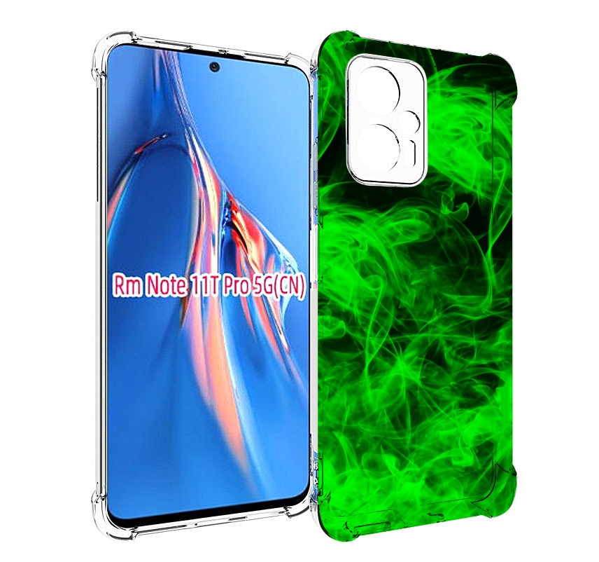 

Чехол MyPads зеленый-дымок для Xiaomi Redmi Note 11T Pro / 11T Pro Plus / Poco X4 GT пр..., Прозрачный, Tocco