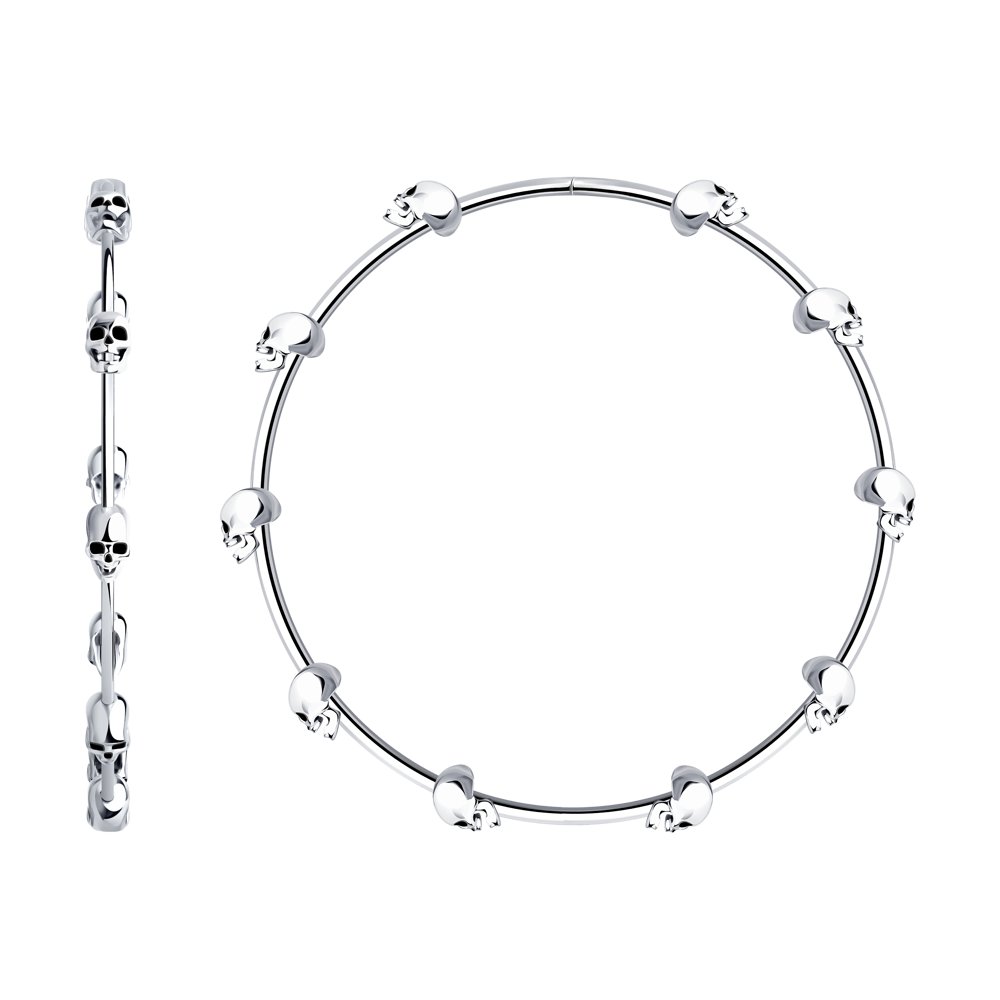 

Серьги женские из серебра SKLV 94024302, эмаль, 94024302