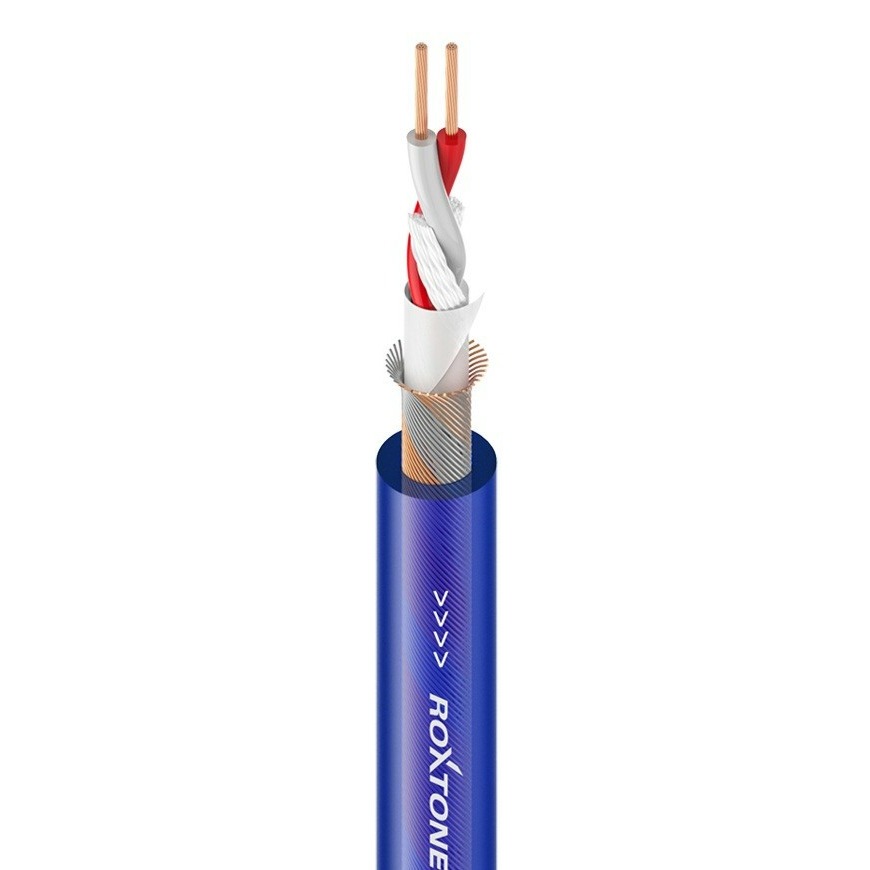 

Кабель микрофонный в нарезку Roxtone MC080/100 TBlue 100m, MC080/100 TBlue 100m