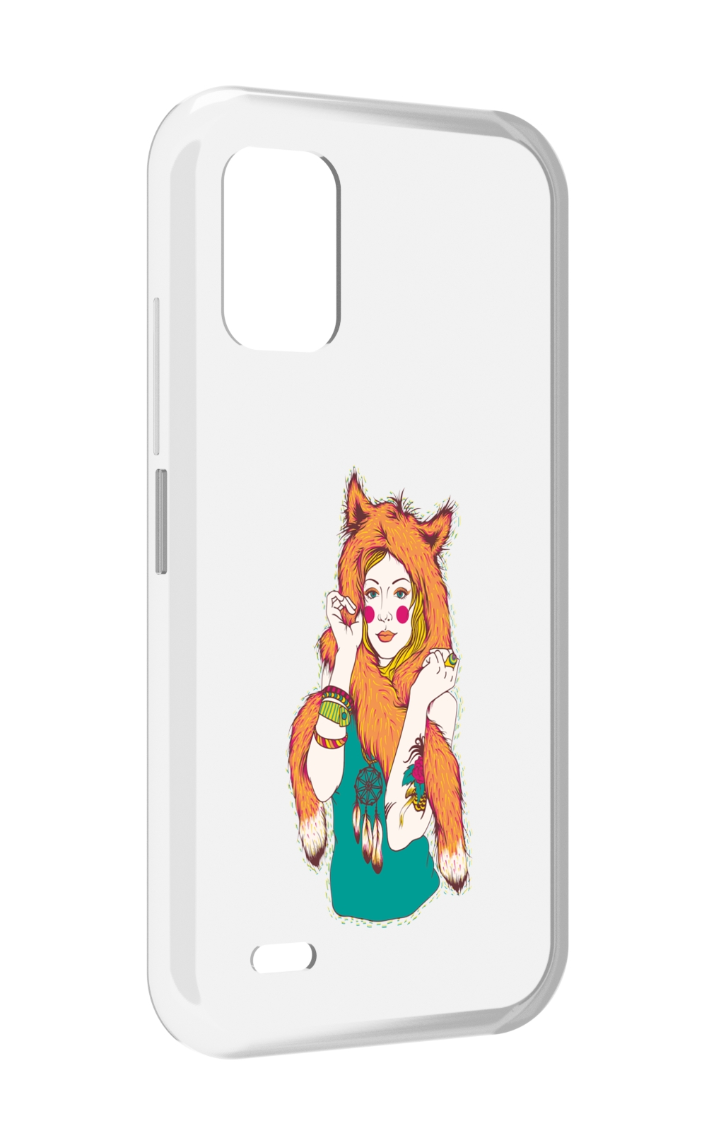 

Чехол MyPads Девушка лиса для UMIDIGI Bison GT2 / GT2 Pro, Прозрачный, Tocco