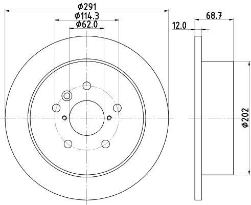 

Тормозной диск NISSHINBO ND1039K