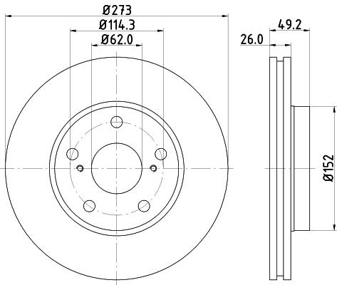 

Тормозной диск NISSHINBO ND1021K