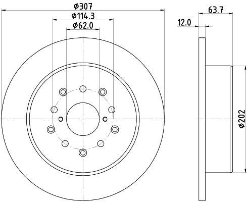 

Тормозной диск NISSHINBO ND1038K