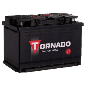 

Аккумулятор Tornado 77 Ач 670А прямая полярность