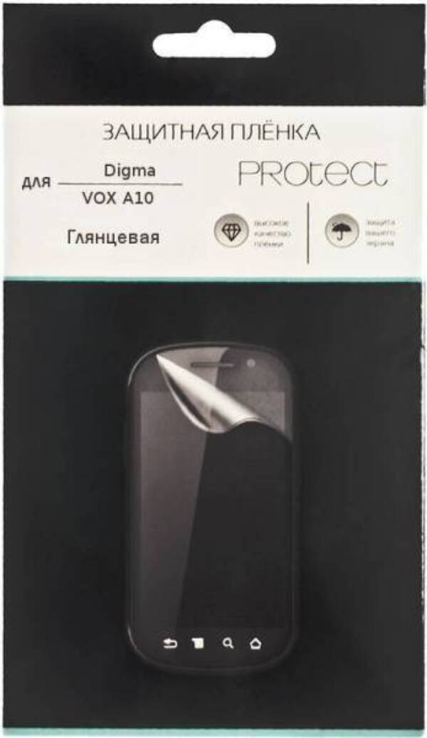 

Защитная пленка Protect для Digma VOX A10 (глянцевая), для Digma VOX A10 (глянцевая)