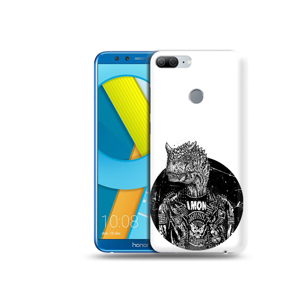 

Чехол MyPads Tocco для Huawei Honor 9 Lite динозавр в куртке (PT117118.56.328), Прозрачный, Tocco