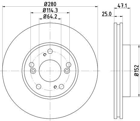 

Тормозной диск NISSHINBO ND8015K