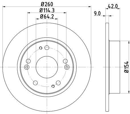

Тормозной диск NISSHINBO ND8003K