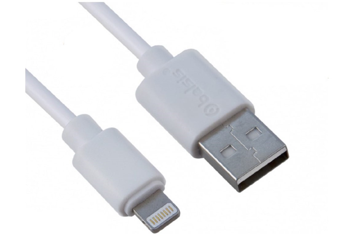 Кабель Belsis BW1438 USB - Lightning 2А, 1.8 м, белый