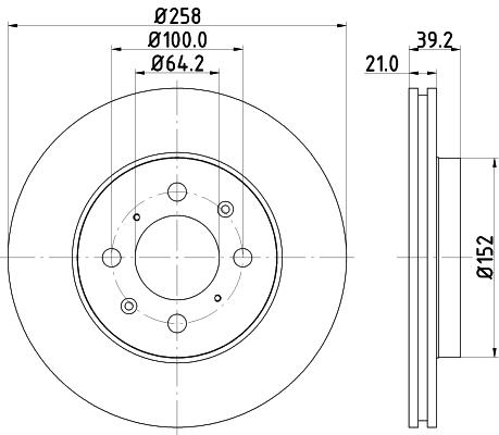 

Тормозной диск NISSHINBO ND8016K