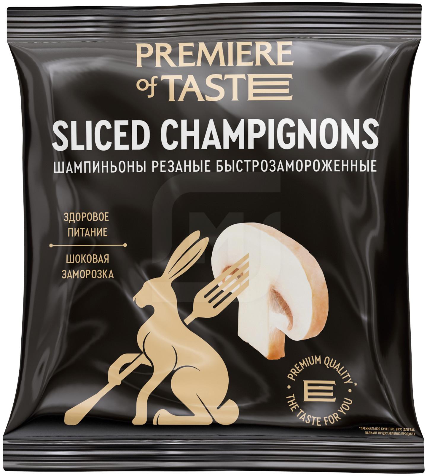

Шампиньоны Premier of Taste замороженные резаные 400 г
