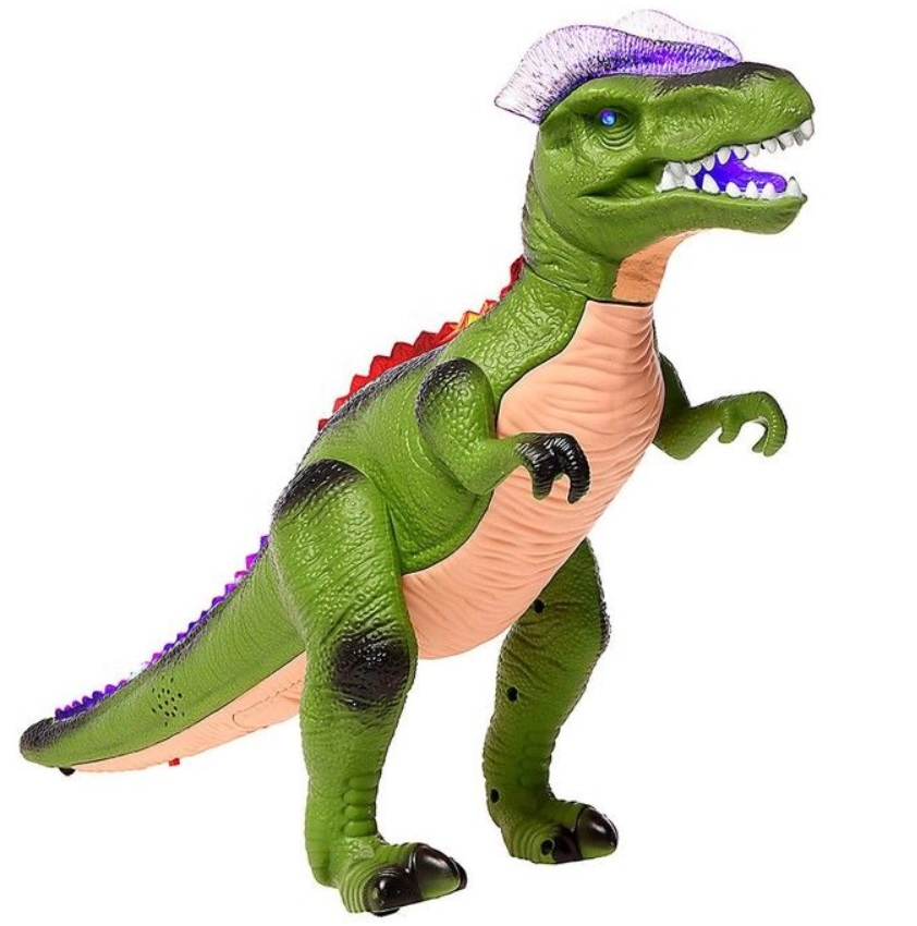 

Динозавр радиоуправляемый T-Rex, световые и звуковые эффекты цвет зелёный, 2611575