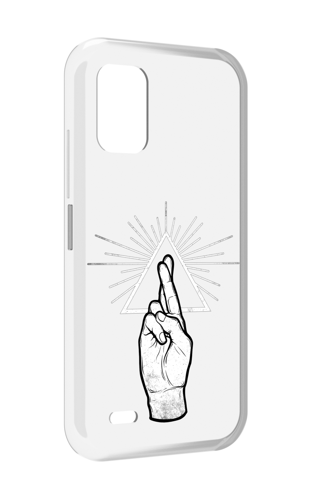 

Чехол MyPads черно белая рука для UMIDIGI Bison GT2 / GT2 Pro, Прозрачный, Tocco
