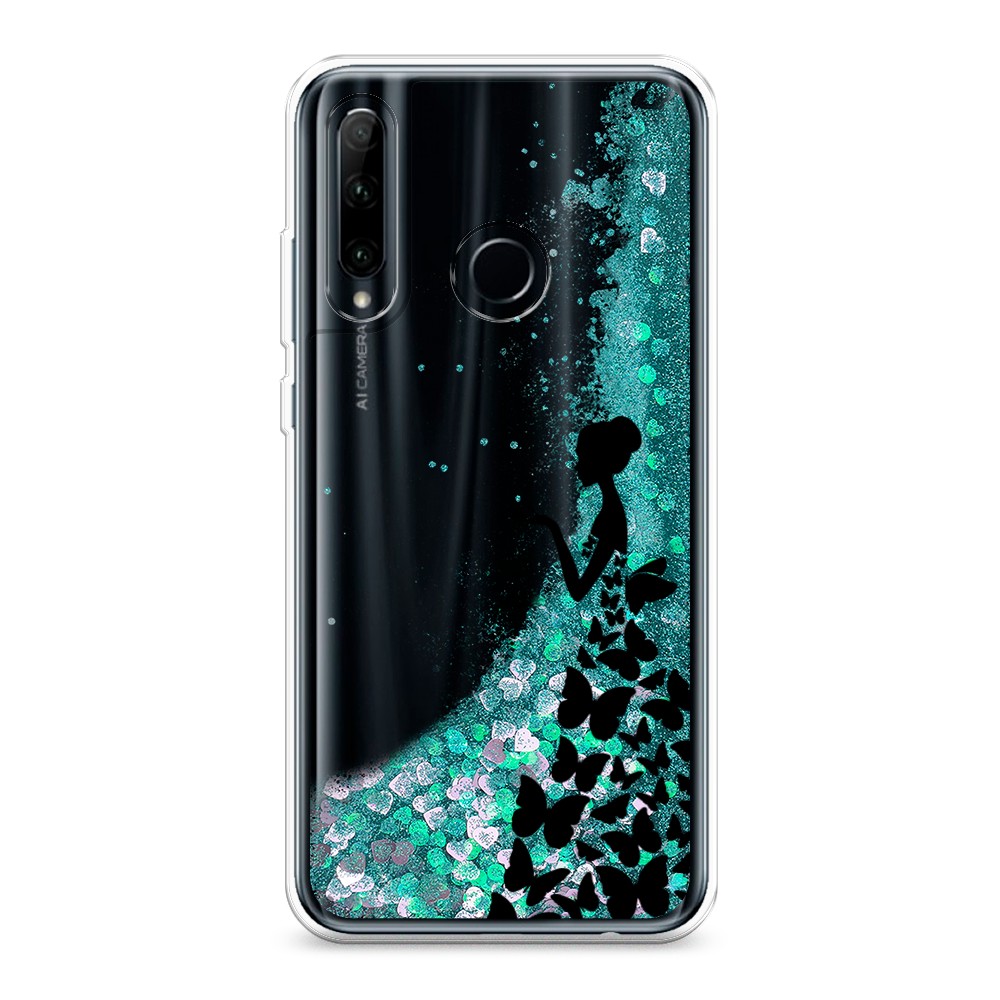 

Чехол Awog на Honor 10i/20 Lite 2019/20e/Huawei P Smart Plus 2019 "Дама в бабочках", Разноцветный, 68995-1