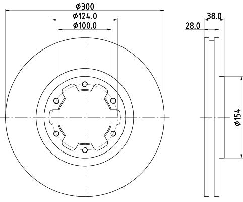 

Тормозной диск NISSHINBO ND2026K
