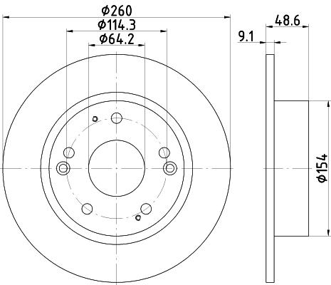 

Тормозной диск NISSHINBO ND8026K