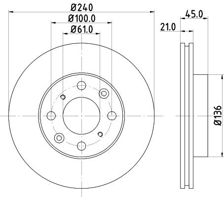 

Тормозной диск NISSHINBO ND8017K
