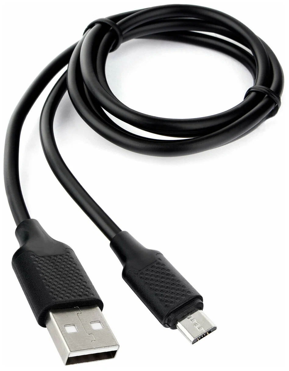 фото Кабель cablexpert ccb-musb2-ambmo2-1mb usb - micro usb быстрая зарядка, 2.4a, 1 м, черный