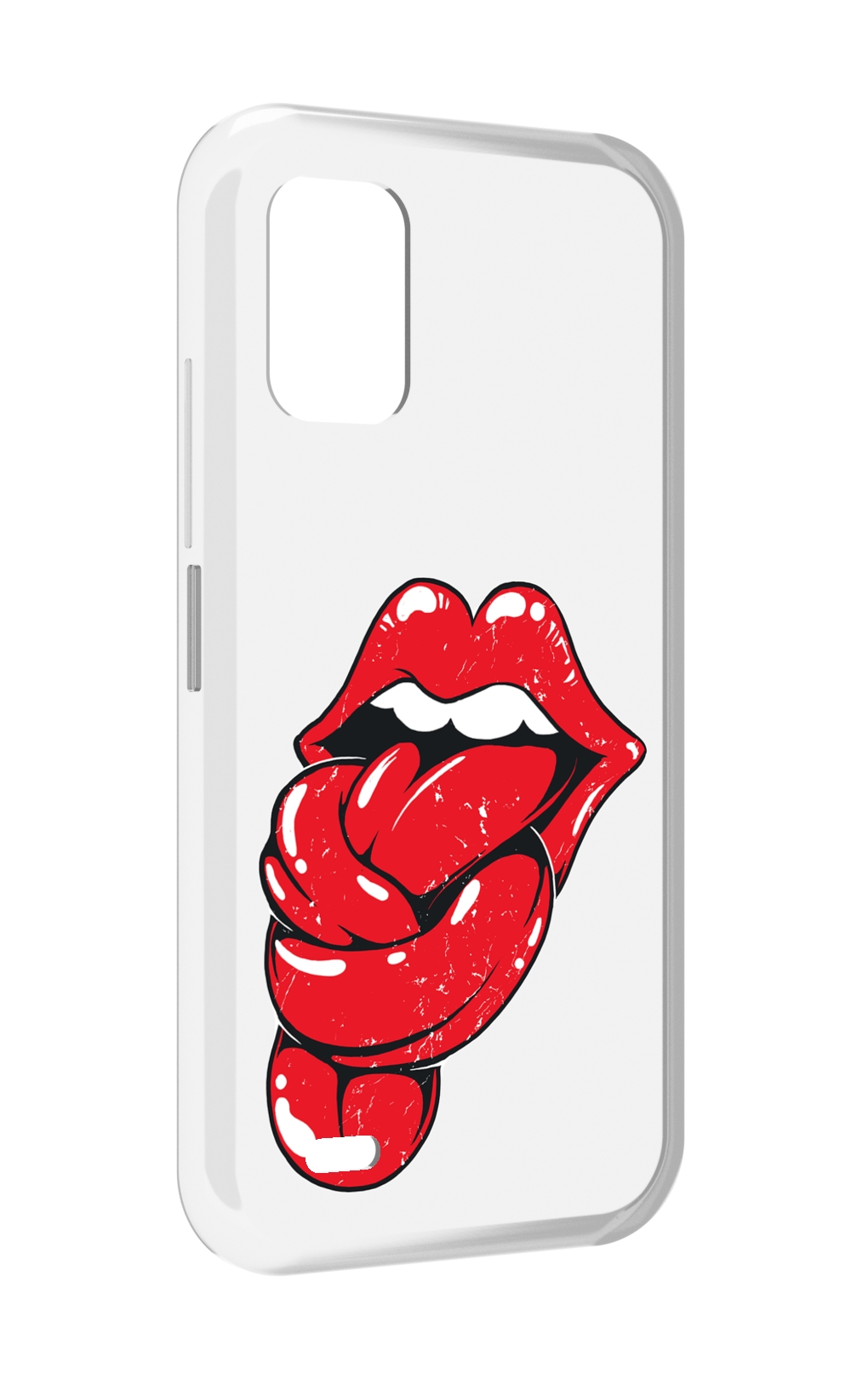 

Чехол MyPads яркие губы с языком для UMIDIGI Bison GT2 / GT2 Pro, Прозрачный, Tocco