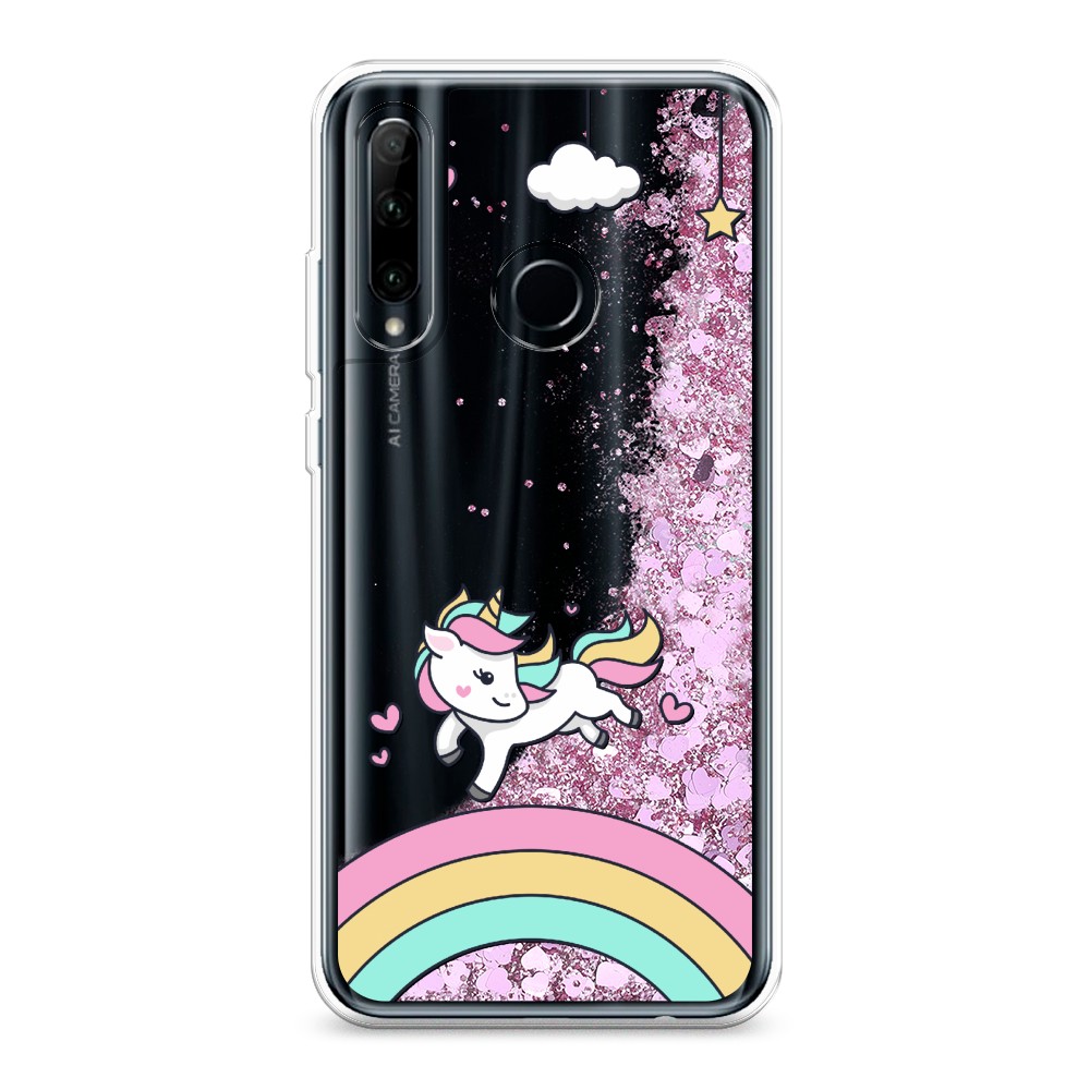 

Чехол Awog на Honor 10i/20 Lite 2019/20e/Huawei P Smart Plus 2019 "Единорог на радуге", Разноцветный, 68994-1