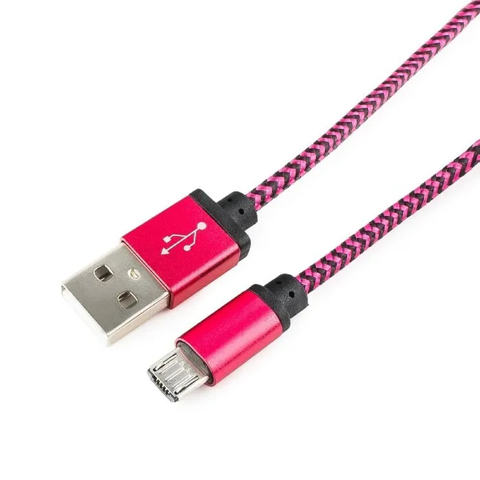 

Кабель Cablexpert CC-mUSB2sr1m USB - Micro USB зарядка, передача данных, 1 м, розовый