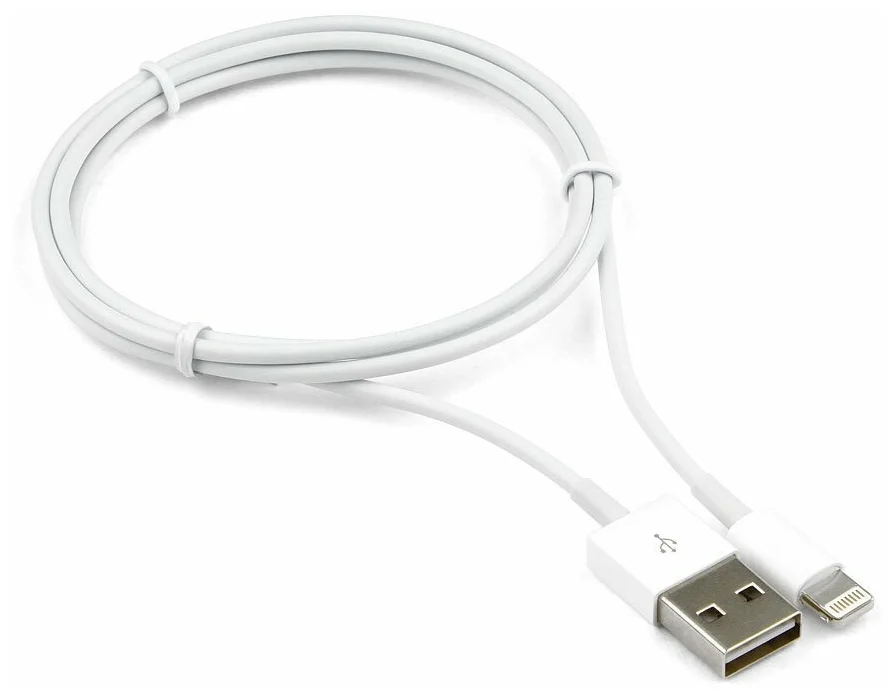 

Кабель Cablexpert CC-USB-AP2MWP USB - Lightning 1 м, белый