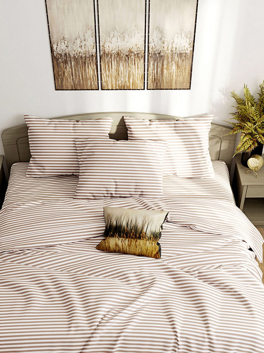 

Пододеяльник Сказка Анна полоска, 1,5-спальный на молнии 145х215 см, поплин, Анна (полоска)