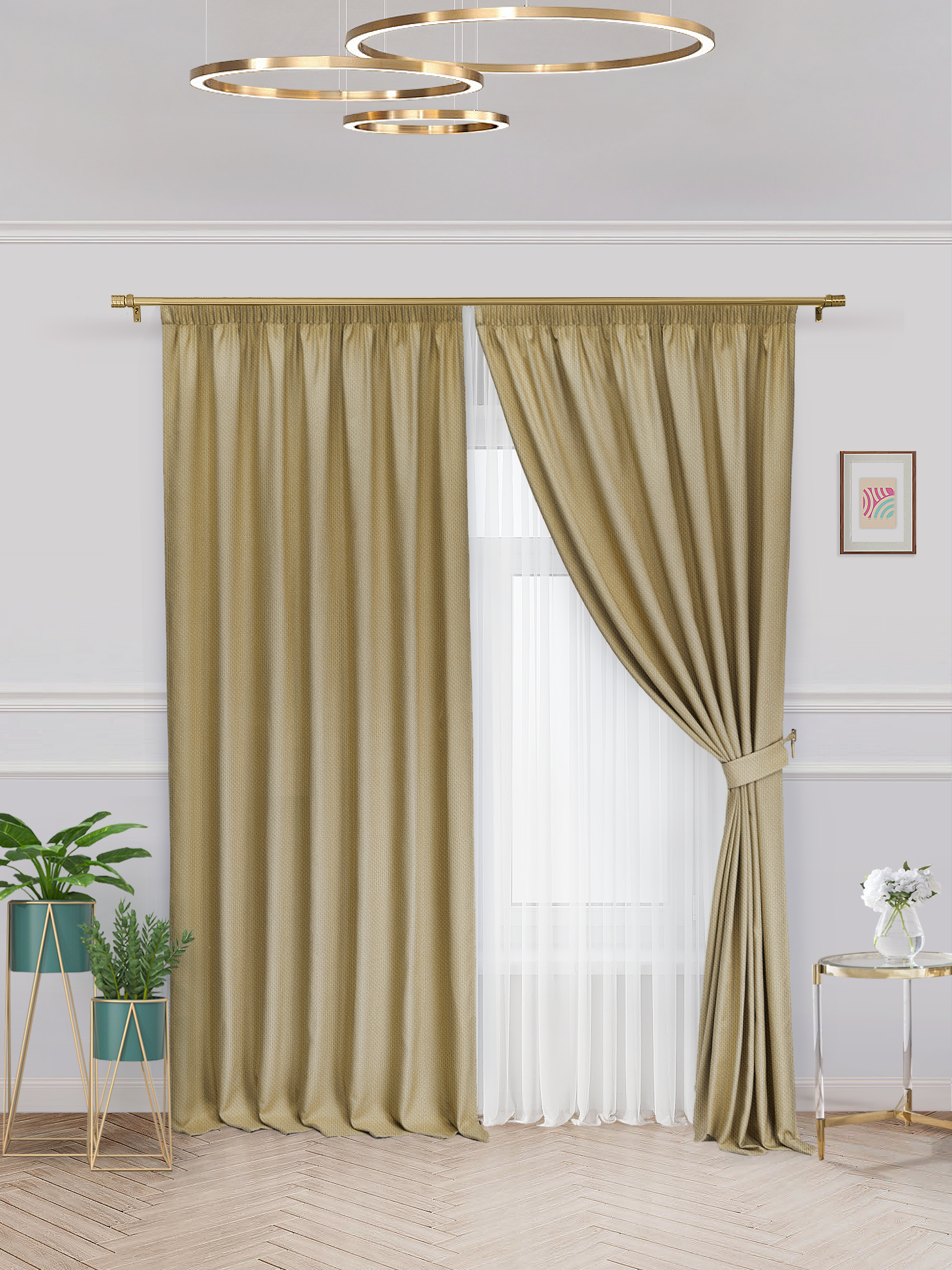 

Комплект штор рогожка блэкаут 300х260см 2 шт., k_Rog_600X260_zoloto, rog_lenta