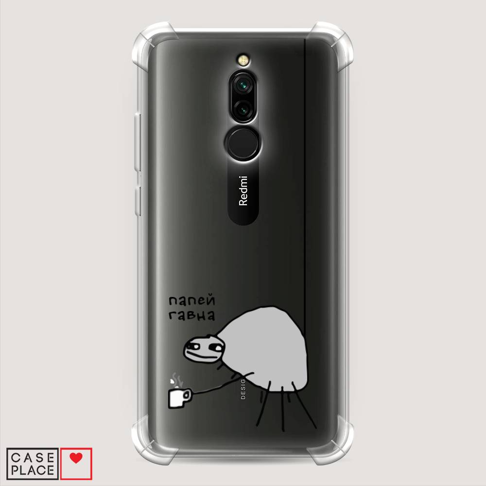 фото Противоударный силиконовый чехол "павук" на xiaomi redmi 8 awog