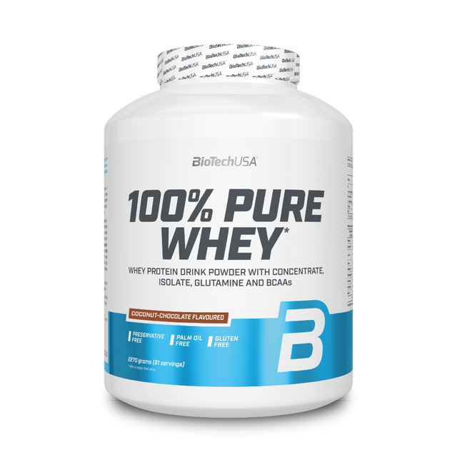 фото Протеин biotechusa 100% pure whey 2270 г. порошок шоколад - кокос