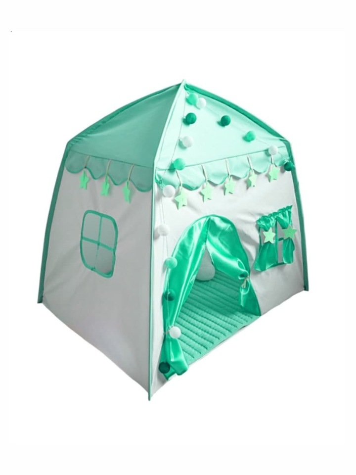 Купить Игровая Палатка Домик Детская Игровой Домик Палатка голубая, Палатка детская Aiden-Kids игровая, цвет зеленый, 001027_3,